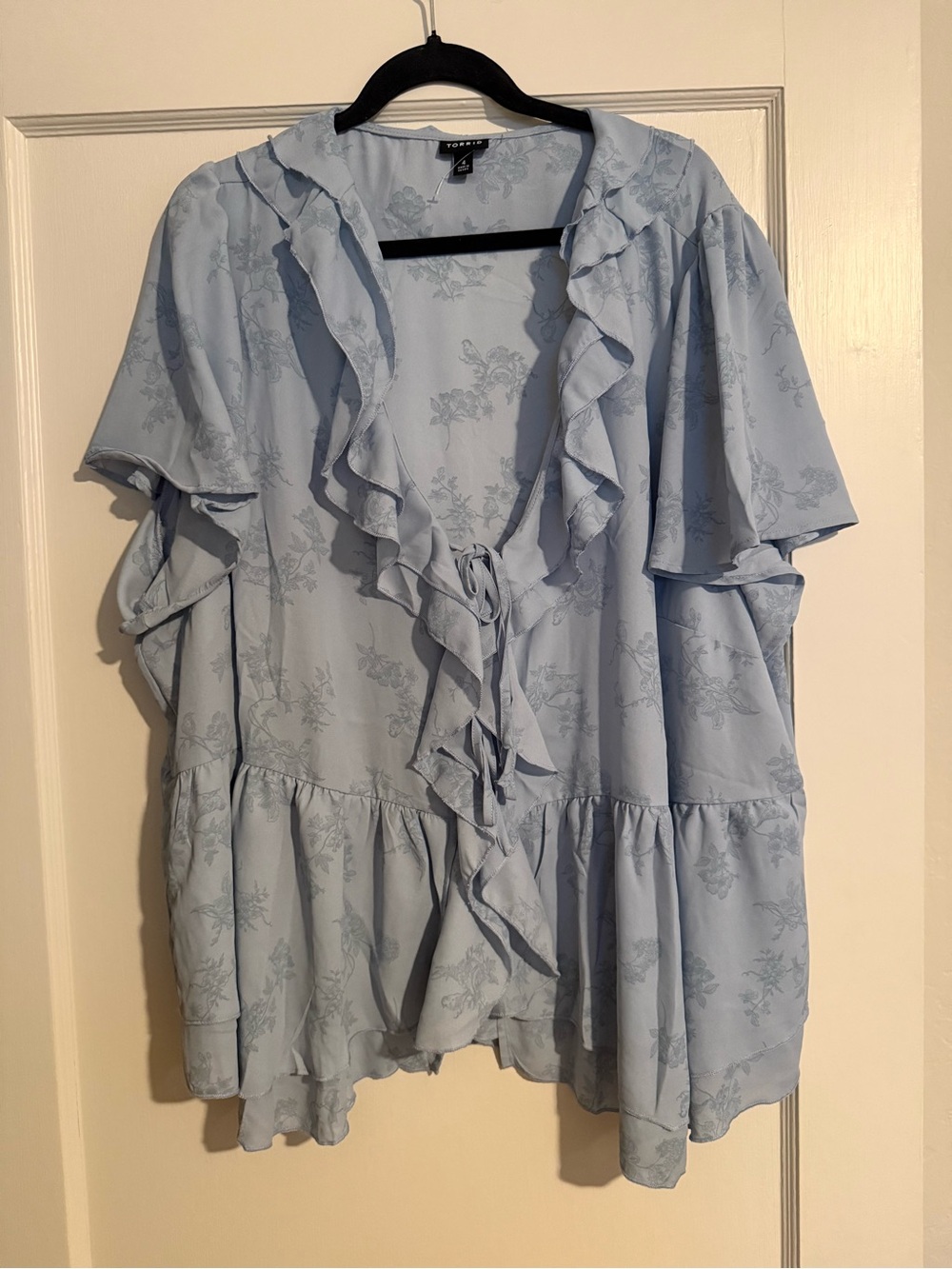 Torrid Georgette Tie Front Blouse